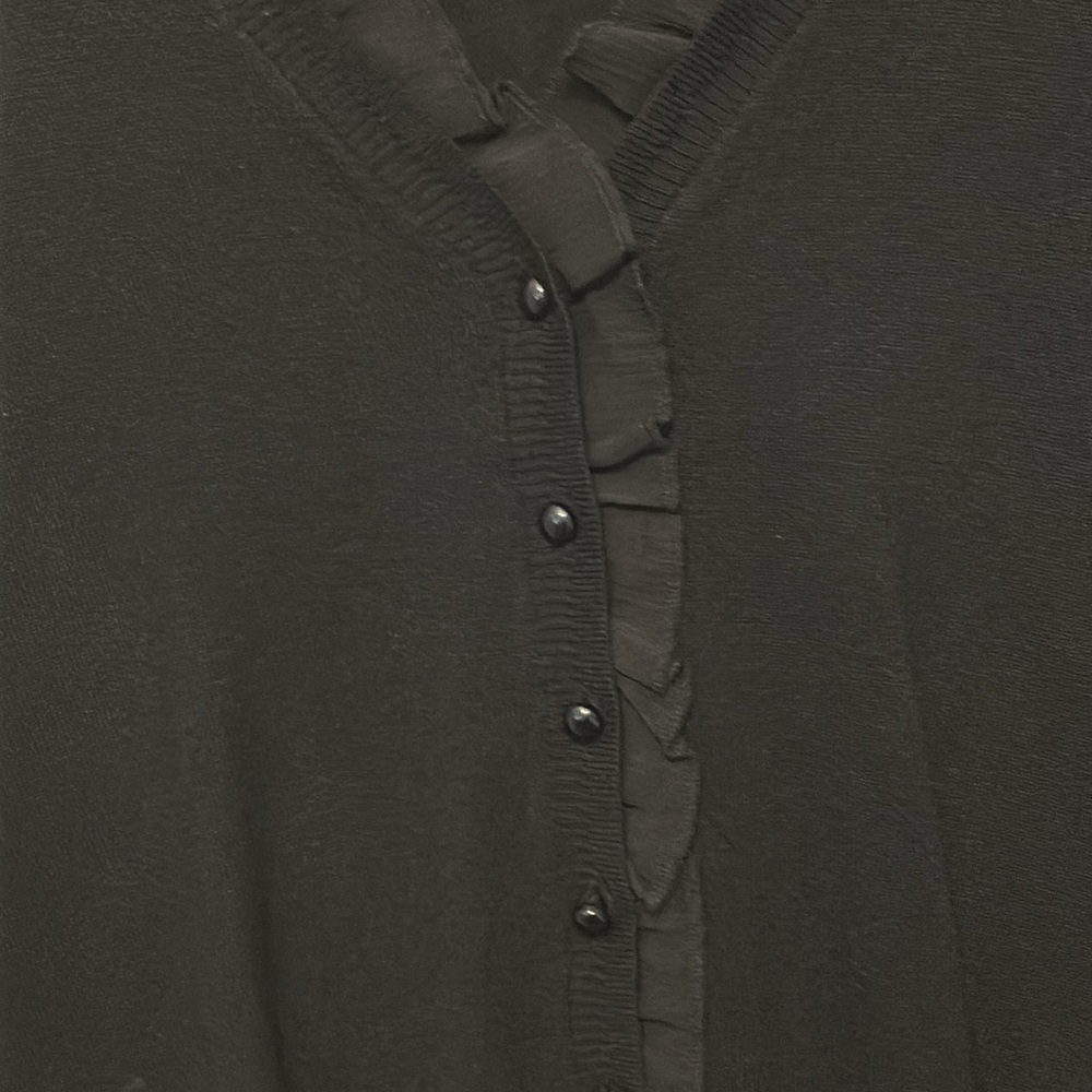 Isabella Rodriguez Black Button down Cardigan Size L - Picture 4 of 6